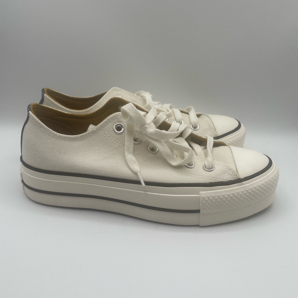 Converse Lift Platform Sneakers Natural white/blue M6/W8